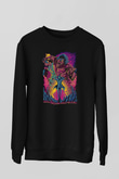 Attack On Titan Baskılı Unisex Siyah Sweatshirt
