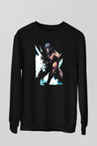 Attack On Titan Baskılı Unisex Siyah Sweatshirt