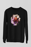 Attack On Titan Baskılı Unisex Siyah Sweatshirt