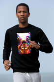 Attack On Titan Baskılı Unisex Siyah Sweatshirt