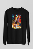 Attack On Titan Baskılı Unisex Siyah Sweatshirt