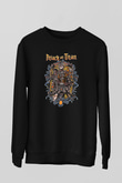 Attack On Titan Baskılı Unisex Siyah Sweatshirt