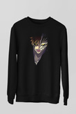 Attack On Titan Baskılı Unisex Siyah Sweatshirt