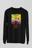 Attack On Titan Baskılı Unisex Siyah Sweatshirt