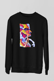 Attack On Titan Baskılı Unisex Siyah Sweatshirt