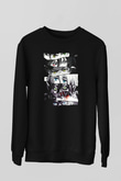 Attack On Titan Baskılı Unisex Siyah Sweatshirt