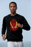 Attack On Titan Baskılı Unisex Siyah Sweatshirt