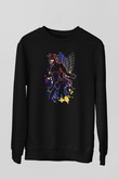 Attack On Titan Baskılı Unisex Siyah Sweatshirt