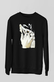 Attack On Titan Baskılı Unisex Siyah Sweatshirt
