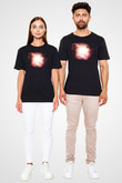 Attack On Titan Baskılı Unisex Siyah Tişört - Tshirt
