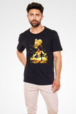 Attack On Titan Baskılı Unisex Siyah Tişört - Tshirt