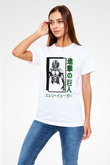 Attack On Titan Baskılı Unisex Siyah Tişört - Tshirt