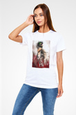 Attack On Titan Baskılı Unisex Siyah Tişört - Tshirt