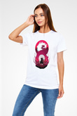 Attack On Titan Baskılı Unisex Siyah Tişört - Tshirt