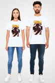 Attack On Titan Baskılı Unisex Siyah Tişört - Tshirt