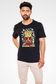 Attack On Titan Baskılı Unisex Siyah Tişört - Tshirt