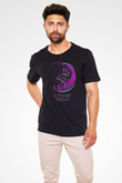 Attack On Titan Baskılı Unisex Siyah Tişört - Tshirt