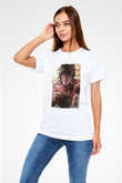 Attack On Titan Baskılı Unisex Siyah Tişört - Tshirt