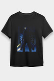 Attack On Titan Baskılı Unisex Siyah Tişört - Tshirt