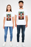 Attack On Titan Baskılı Unisex Siyah Tişört - Tshirt
