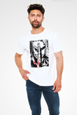 Attack On Titan Baskılı Unisex Siyah Tişört - Tshirt