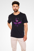 Attack On Titan Baskılı Unisex Siyah Tişört - Tshirt