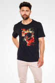 Attack On Titan Baskılı Unisex Siyah Tişört - Tshirt