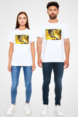 Attack On Titan Baskılı Unisex Siyah Tişört - Tshirt