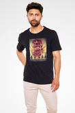 Attack On Titan Baskılı Unisex Siyah Tişört - Tshirt