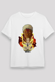 Attack On Titan Baskılı Unisex Siyah Tişört - Tshirt