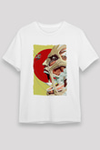 Attack On Titan Baskılı Unisex Siyah Tişört - Tshirt