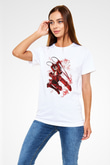 Attack On Titan Baskılı Unisex Siyah Tişört - Tshirt