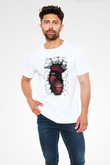 Attack On Titan Baskılı Unisex Siyah Tişört - Tshirt