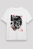 Attack On Titan Baskılı Unisex Siyah Tişört - Tshirt