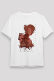 Attack On Titan Baskılı Unisex Siyah Tişört - Tshirt