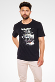 Attack On Titan Baskılı Unisex Siyah Tişört - Tshirt