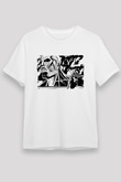 Attack On Titan Baskılı Unisex Siyah Tişört - Tshirt