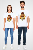 Attack On Titan Baskılı Unisex Siyah Tişört - Tshirt