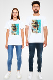 Attack On Titan Baskılı Unisex Siyah Tişört - Tshirt