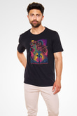 Attack On Titan Baskılı Unisex Siyah Tişört - Tshirt