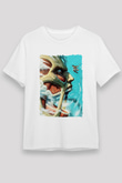 Attack On Titan Baskılı Unisex Siyah Tişört - Tshirt