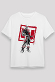 Attack On Titan Baskılı Unisex Siyah Tişört - Tshirt