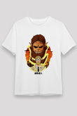 Attack On Titan Baskılı Unisex Siyah Tişört - Tshirt