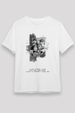 Attack On Titan Baskılı Unisex Siyah Tişört - Tshirt