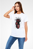 Attack On Titan Baskılı Unisex Siyah Tişört - Tshirt