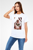 Attack On Titan Baskılı Unisex Siyah Tişört - Tshirt