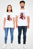 Attack On Titan Baskılı Unisex Siyah Tişört - Tshirt