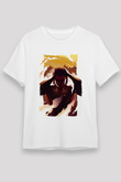 Attack On Titan Baskılı Unisex Siyah Tişört - Tshirt