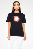 Attack On Titan Baskılı Unisex Siyah Tişört - Tshirt