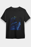 Attack On Titan Baskılı Unisex Siyah Tişört - Tshirt